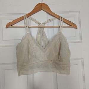 Aerie Cream Lace Bralette